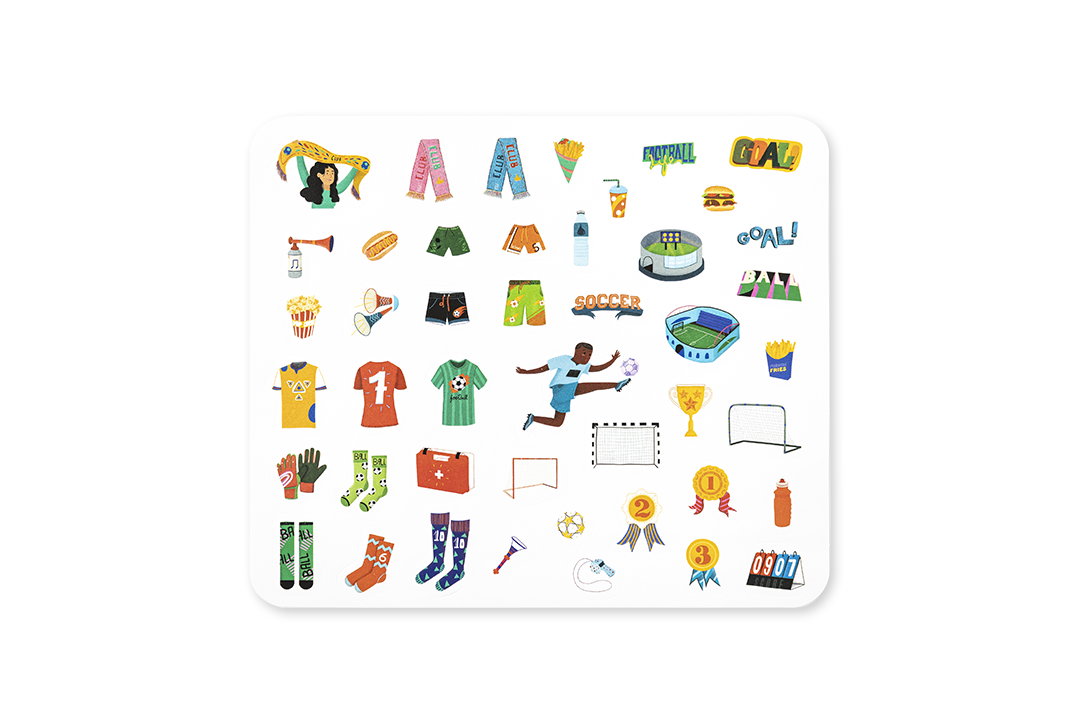 160 Stickers - Football | Criatividade + 4 anos | Edicare