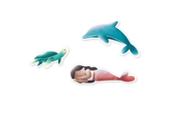 160 STICKERS - MERMAIDS