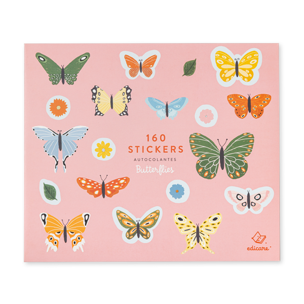 160 STICKERS - BUTTERFLIES