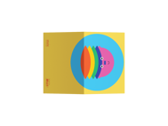 POSTCARD - MEMO FACES - YELLOW
