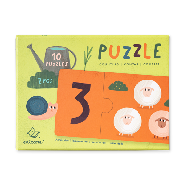 PUZZLE CONTAR - 2 PEÇAS
