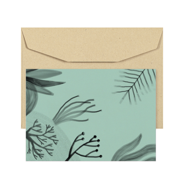 POSTCARD - I CAN'T DRAW - MARINE