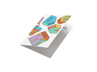 POSTCARD - HOUSES - FLYING