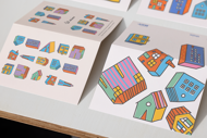POSTCARD - HOUSES - FLYING