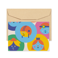 POSTCARD - MEMO FACES - GANG