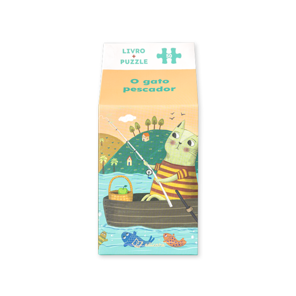 O GATO PESCADOR — LIVRO + PUZZLE (50 PCS)