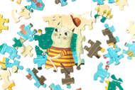 O GATO PESCADOR — LIVRO + PUZZLE (50 PCS)